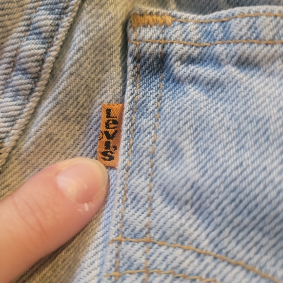 90's Orange Tab Levi shorts light wash - Picture 3 of 9